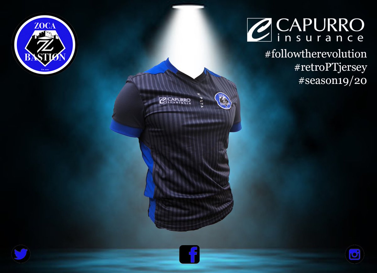 ZocaBastionFC's tweet photo. โฝ๏ธ Zoca Bastion New 2019/20 training range: Retro PT Jersey โฝ๏ธ
A massive thanks to @CapurroInsuranc for their overwhelming support in the #zocaproject #followtherevolution https://t.co/ZBzfrkEOaJ