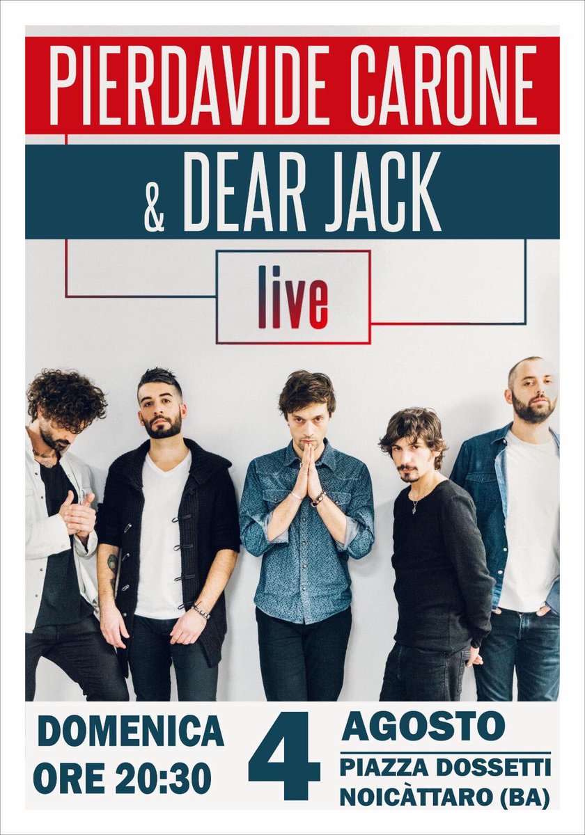 FOGroupReal's tweet photo. Buongiorno Fan Club! 😊😊😊
Non perdetevi questo importante appuntamento! 😊😊😊🔝🎶🎶🎶
Chi ci sarà stasera? 
Buona domenica! @DearJackOf @Carone_Official #live #concerto #bari #puglia #holidays #music #goodmusic https://t.co/RxE8NbNqMM