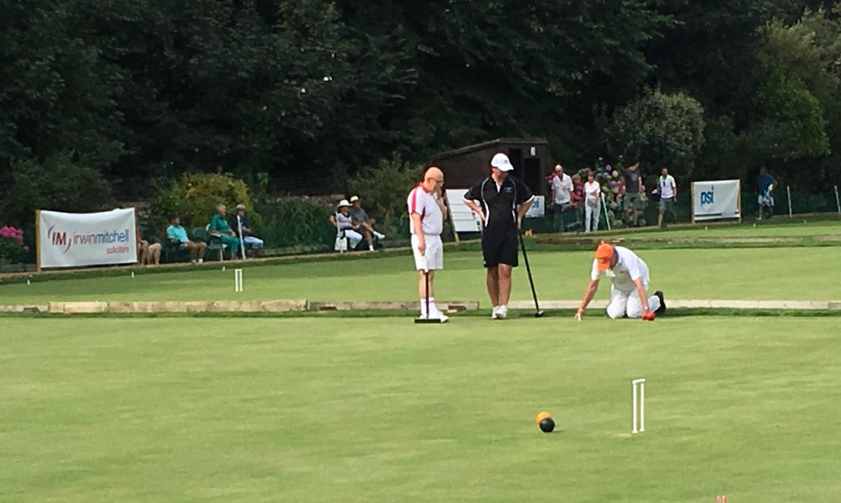 There are times when you do need a tape measure in Croquet! #gcwc19 ⁦<a href="/CroquetEngland/">Croquet England</a>⁩