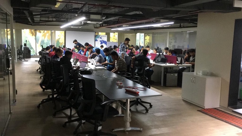 lahoti's tweet photo. Heavy rains is not enough for pune developers to pour in for Google Study Jam organised at @AlacrityIndia @GcdcPune @GDGPune https://t.co/dPcD267QTa