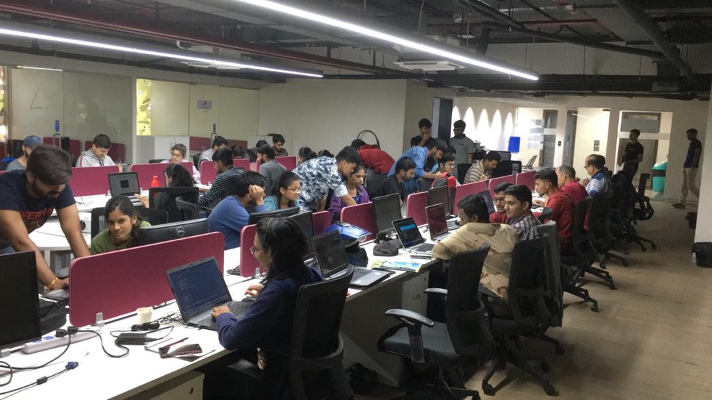 lahoti's tweet photo. Heavy rains is not enough for pune developers to pour in for Google Study Jam organised at @AlacrityIndia @GcdcPune @GDGPune https://t.co/dPcD267QTa