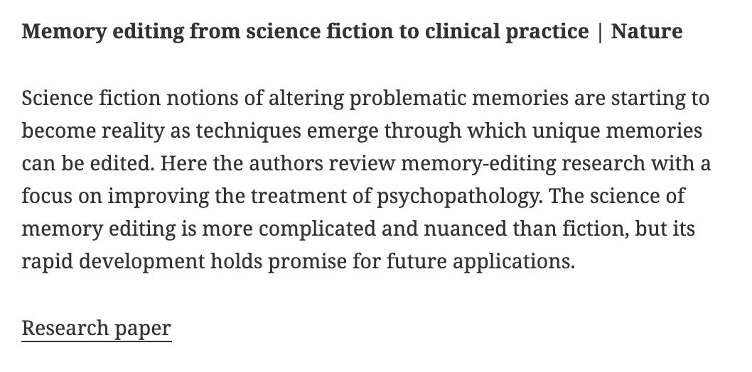 BioDecoded's tweet photo. BioDecoded Daily Digest | August 3, 2019
https://t.co/orohypnB1c
#MemoryEditing #ExomeSequencing #AI #healthcare #startup https://t.co/Czjgk4Nli1