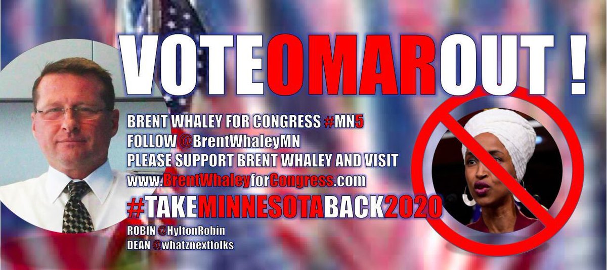 HyltonRobin's tweet photo. 🇺🇸🌟🇺🇸🌟🇺🇸🌟🇺🇸🌟🇺🇸🌟🇺🇸
MINNESOTA
VOTE
BRENT WHALEY
@BrentWhaleyMN
(PLEASE FOLLOW)
FOR CONGRESS DISTRICT 5
#TakeMinnesotaBack
#TrumpSupporter💯
#BuildTheWall
#LawAndOrder
#BalanceBudget
#SmallerGov
#LessRegulation
#ProLife
#WeThePeople https://t.co/5RRblhVnvu… https://t.co/GGAyxyZRoz