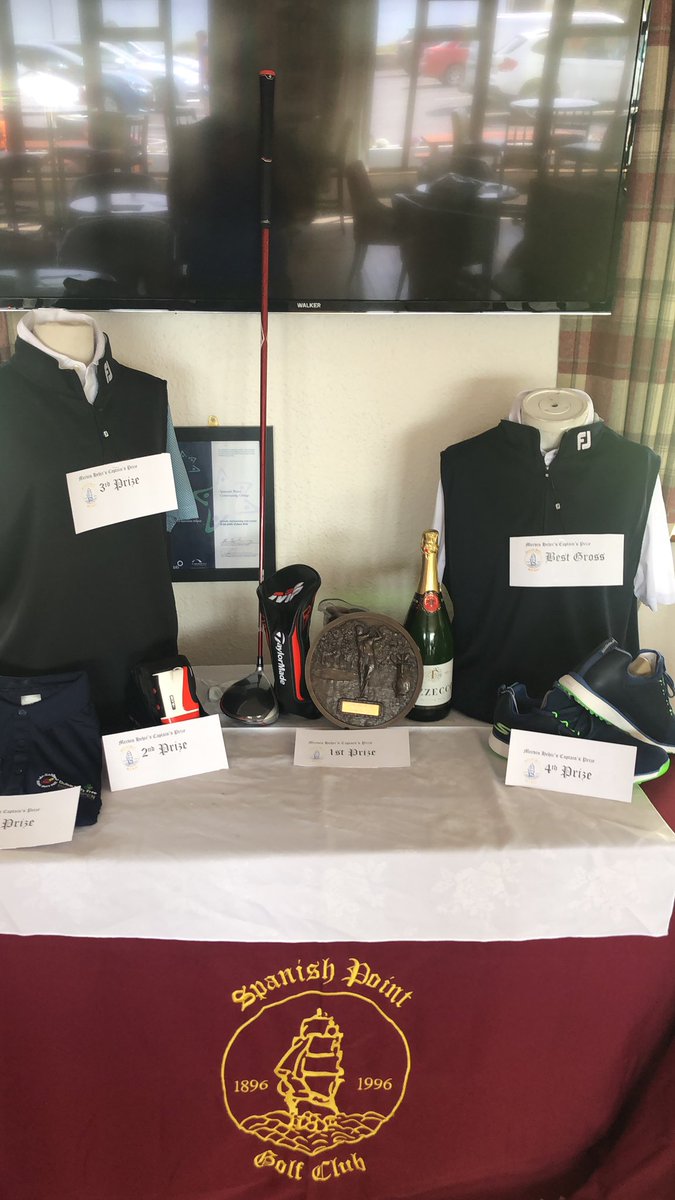 spanishpointgc's tweet photo. Looking forward to a great day 🏌🏼☘️👍 Course is in immaculate condition .. Well Done Dinny Gallery and team for a great job.#Capts Prize https://t.co/IfhCebDUah