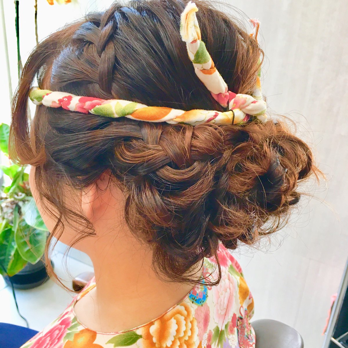 祭りヘアセット