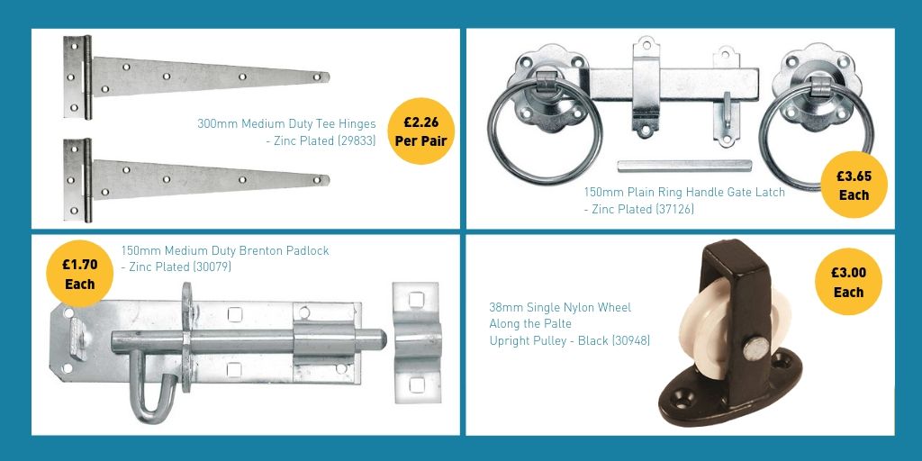 Are you looking for some #shed, #garden or #gate hardware?
For LOW Prices, GREAT Quality and FAST Delivery 
Shop with us:🛒 bit.ly/2ZlOcvF

#diy #construction #builders #contractors #gardening #ironmongery #hardware #hinges #security #fences #gardengate