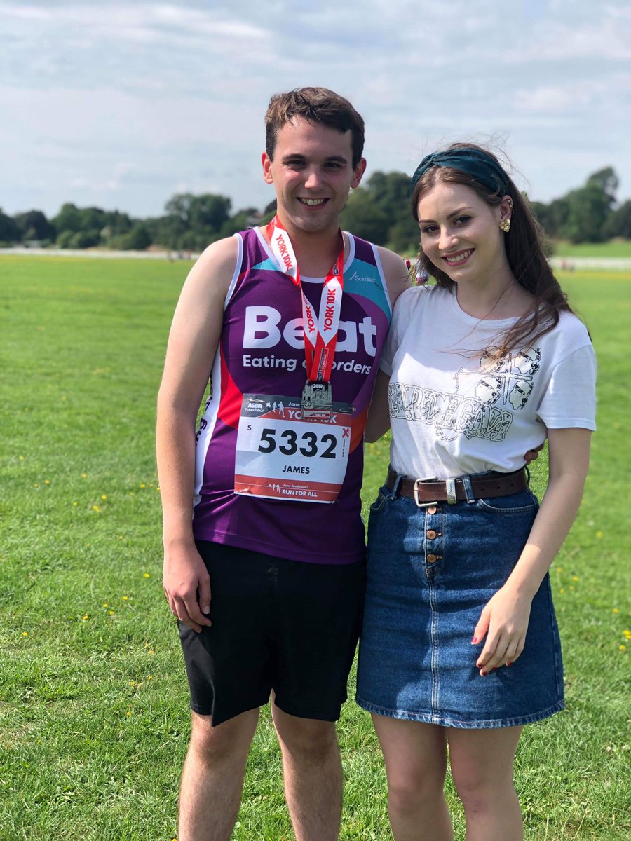 JamesSamNevett's tweet photo. I was so pleased to run for @beatED  for the second time, this time at my second #York10k! Thank you to everyone who has sponsored me and there is still time to donate at: https://t.co/yQv6OuAItg https://t.co/bgD2AHIdQc