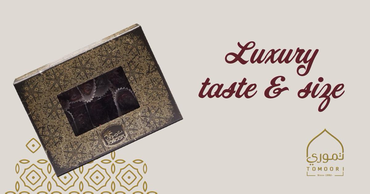 TomooriSA's tweet photo. Anbara dates is usually served in special occasions 
And it’s known for its luxury taste &amp; size 💛
Order now!
#Tomoori https://t.co/j4qq4V9iGF