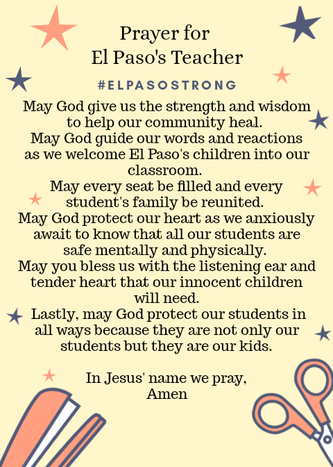 MelissaYvette89's tweet photo. Pray for the beautiful city of El Paso.
Then you will call on me and come and pray to me, and I will listen to you. Jeremiah 29:12
#elpasostrong #Godguideus #powerinprayer #ourhome #ElPaso https://t.co/d3iyIw6KWy