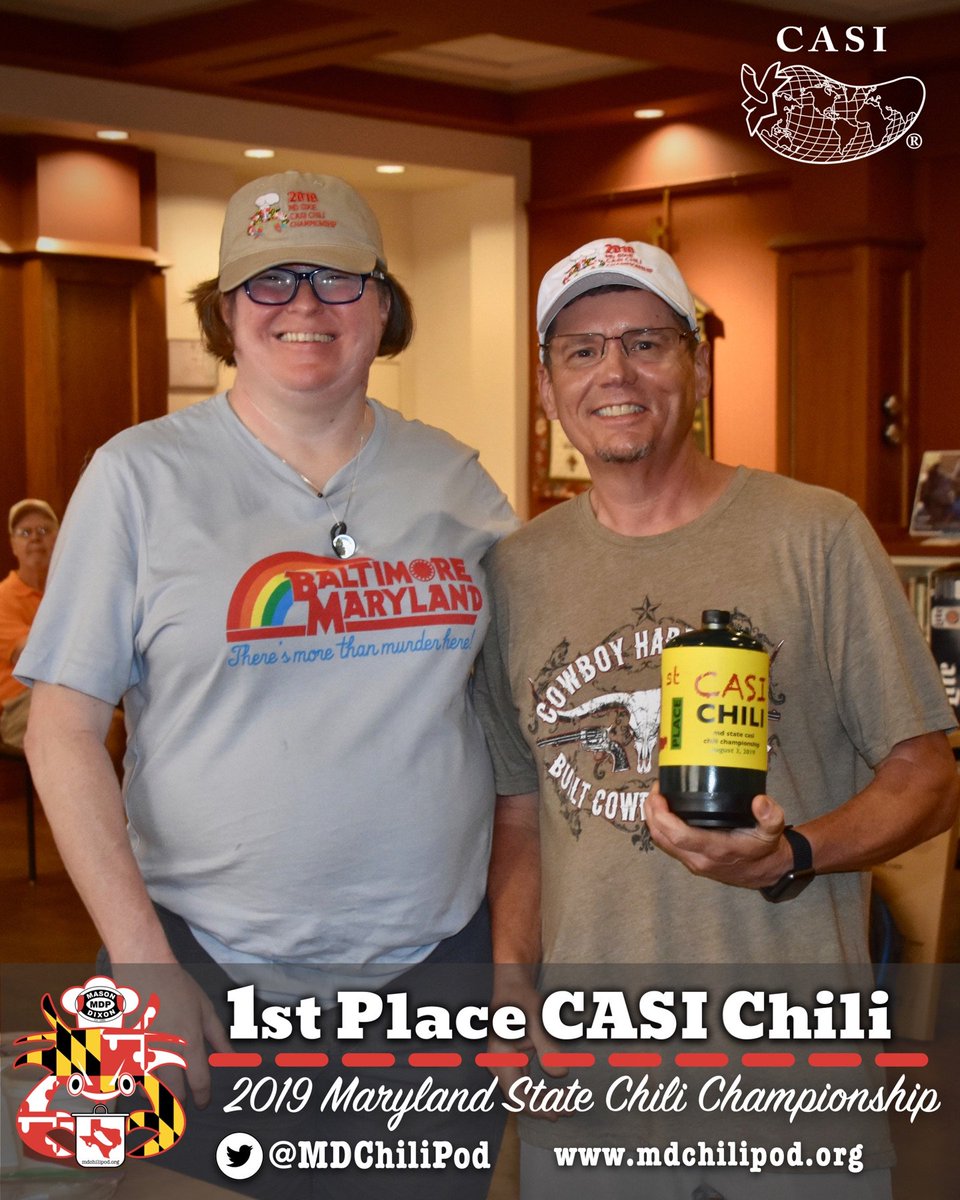 2019 @CASIchili Maryland State Chili Champion, Michael Watkins aka @chilimojoman #chili #charity #fun #baltimore