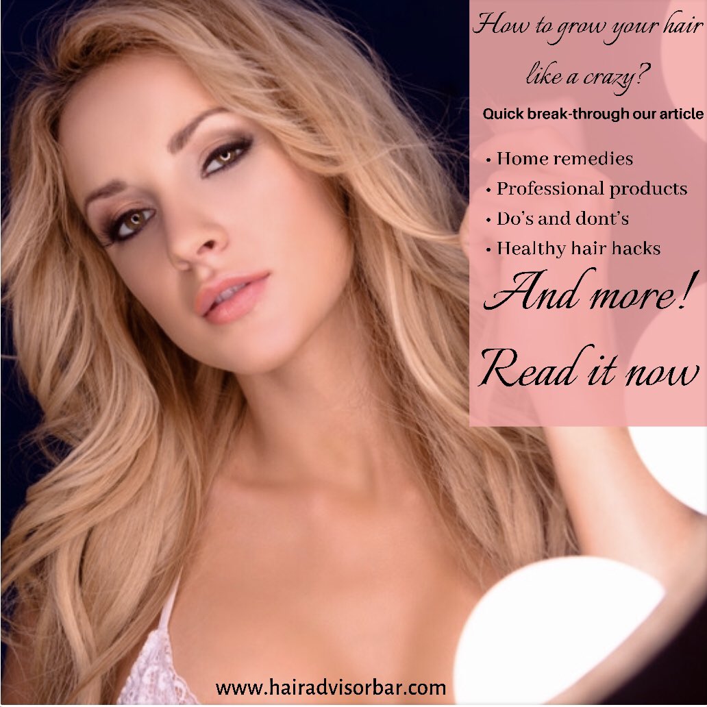 AdvisorBar's tweet image. Our new article is published! How to grow your hair like a crazy? The best hair care tips @AdvisorBar #haircare #hairgrowth #longhair