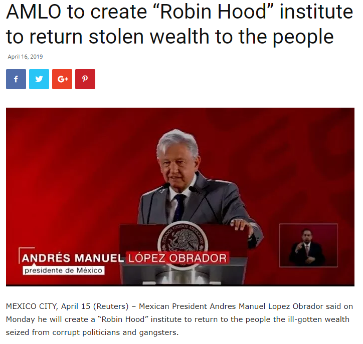 63/ I did not know about this! This sounds very similar to President Trump's December 2017 executive order, authorizing seizure of assets of those involved in Human Rights Violations!Booyah, AMLO!! https://www.thebajapost.com/2019/04/16/amlo-to-create-robin-hood-institute-to-return-stolen-wealth-to-the-people/