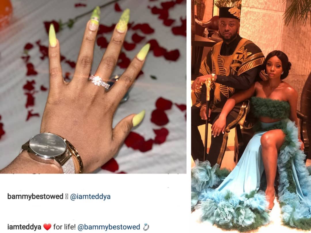 QueenOma4's tweet photo. I'm so so happy for this 2 #BamTeddy, the only good thing #BBNaijia has produced so far. 😍😍😍😍 #BamTeddy 2019. @BBNaija @NaijaWeddings @bellanaija https://t.co/2YIpkuez3f