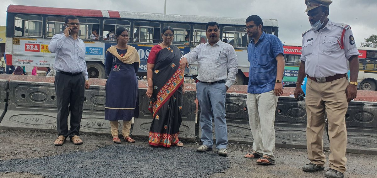 Inspection of Shellmack n BT patch works along with DCs, EEs n AEs of Secunderabad Zone.
