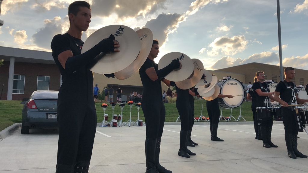 SeavineCo's tweet photo. The @dcicolts Cymbal Line is taking over our Snapchat today! Follow them throughout rehearsal and their show in Buffalo! #Seavine #Colts19 https://t.co/99MEWwyQ1B
