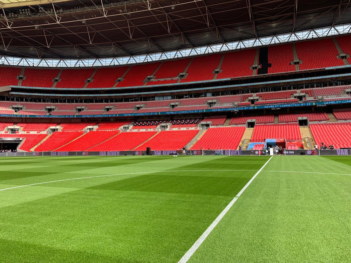 wembleystadium's tweet photo. 24 days after the seeds went down post concert season. 😍

Credit to @karl_standley and his magnificent team. 👏 https://t.co/azMqRM6Oov