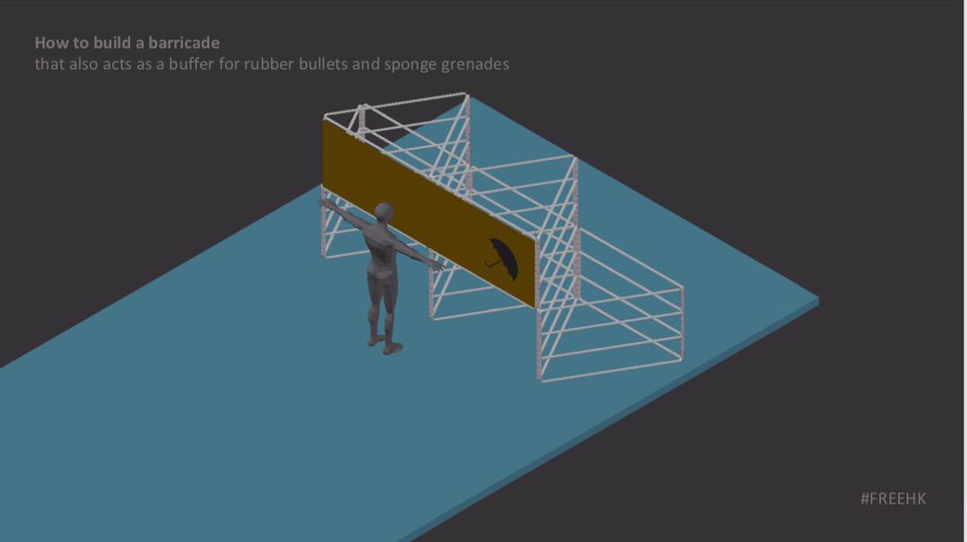 cheriechancy's tweet photo. Talents in HK pouring in professional knowledge for #HongKongProtests:
1)An architect made some rendered pics of how to construct the most effective barricades+ shields
#AntiELAB https://t.co/trmDqc6SOY