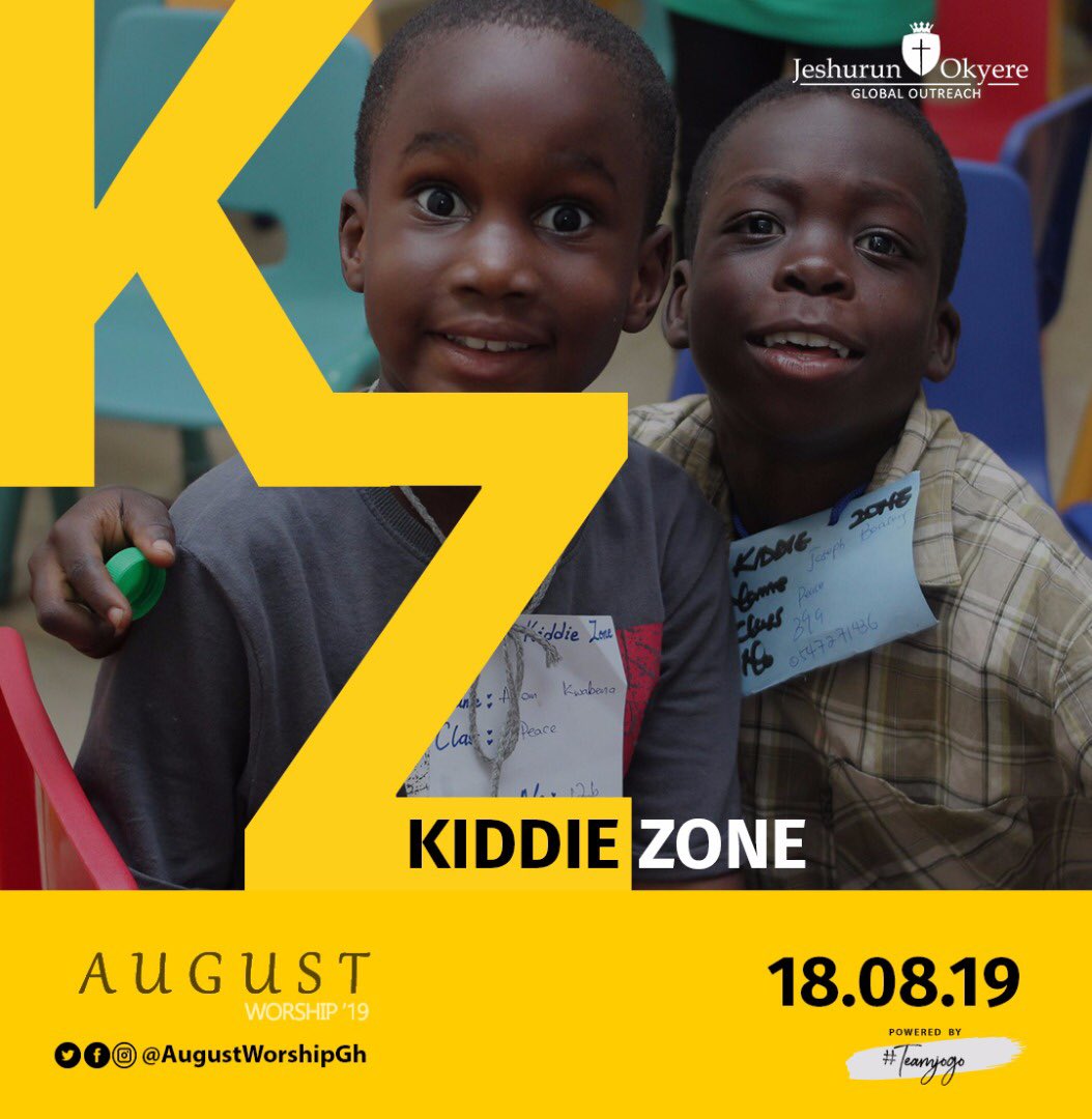 team_jogo's tweet photo. _"But Jesus said, Suffer little children, and forbid them not, to come unto me: for of such is the kingdom of heaven."_ Matthew 19:14
#KiddieZone #AugustWorship #AW19 #WAIT | 18th August, 2019 @ The Maker's House Chapel International, Kwabenya | 4PM https://t.co/OpN320tBZE