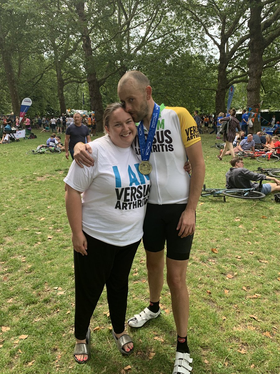 Awsome support from @VersusArthritis thank you so much #ridelondon2019 #RideLondon