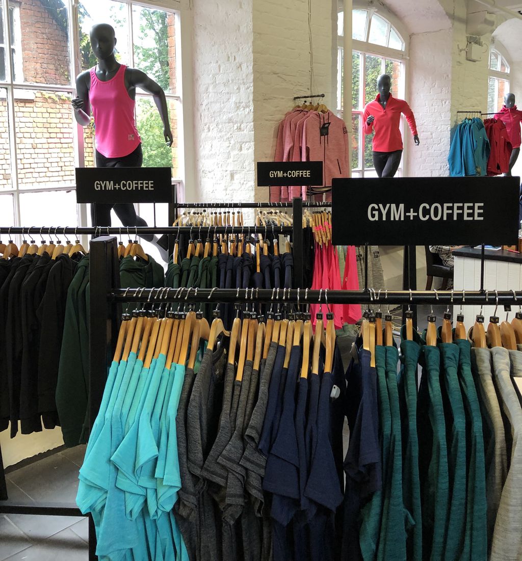 Blarney_Mills's tweet photo. Our brand new Athleisure section at our Blarney Woollen Mills Cork location is perfect for those who love the outdoors! Stocking amazing brands such as Irish designed @gympluscoffee and @RegattaOutdoors ... Display merchandised by our fantastic VM Jen 😍 🚴 #visualmerchandising https://t.co/hJX22ASNX1