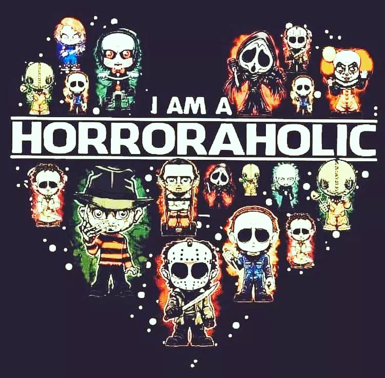 Nationalhorror's tweet photo. The first step is admitting you have a problem...☻ #horrorfans #horroraddicts #horrorfilms https://t.co/6DiebdsZVC