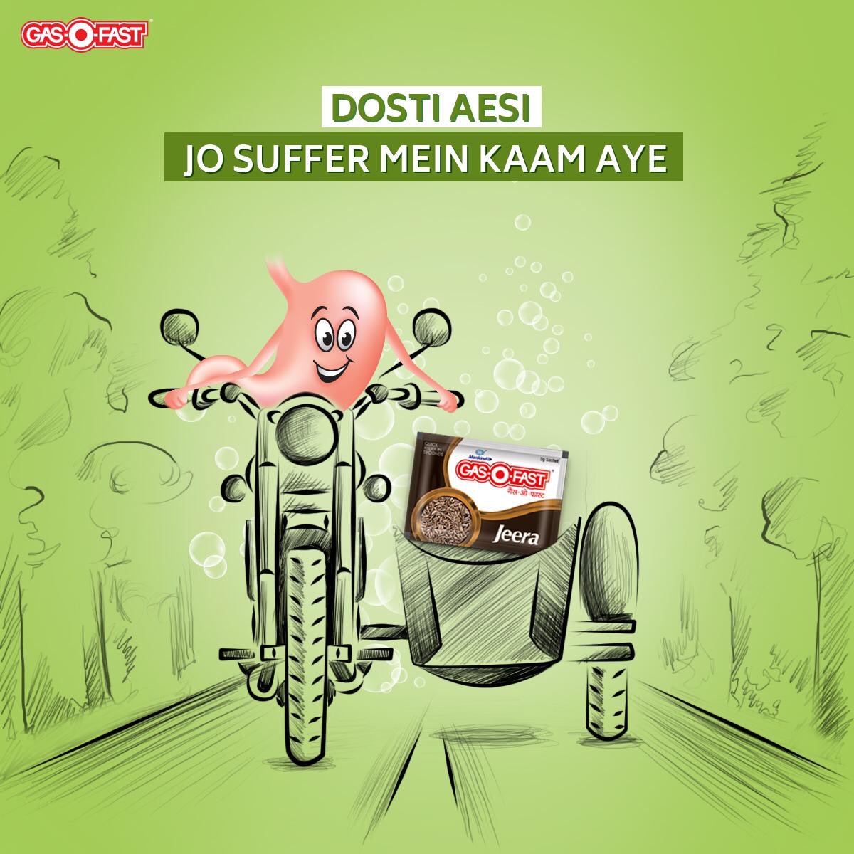 GasOFast's tweet photo. Gas-O-Fast se tummy ki dosti, acidity ko padi bhaari!

#GasOFast #FriendshipDay #friendshipgoals #cutacidity #friends https://t.co/Ka9s1oyceW