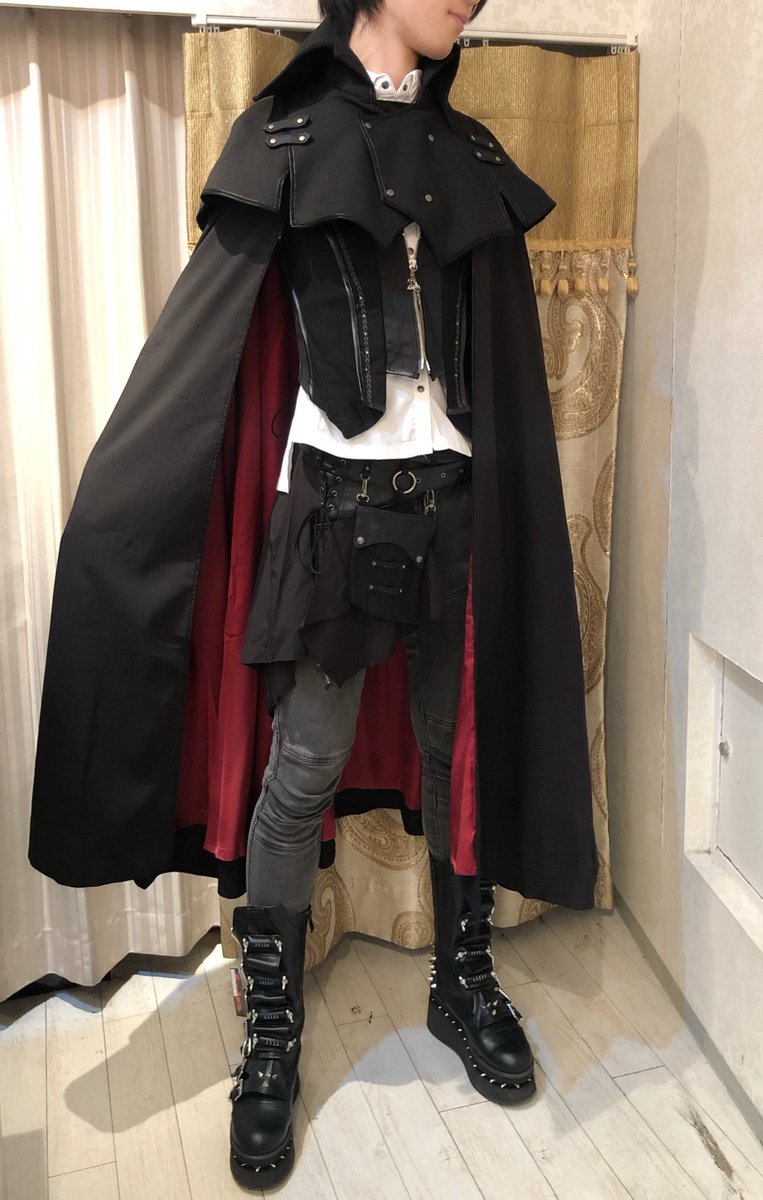 ozz angelo ケープ マント コート Ozz On / フード付きベルトデザイン