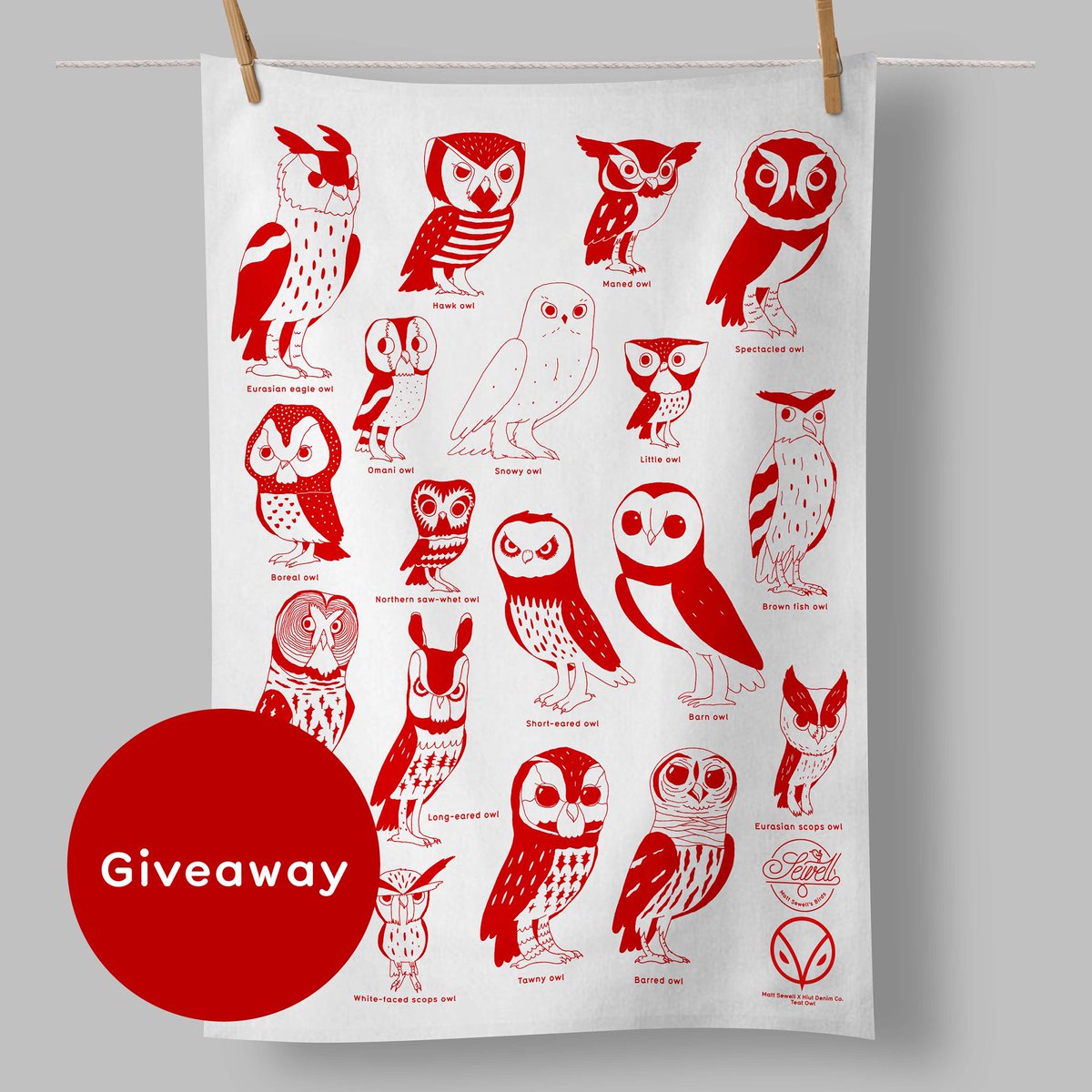 hiutdenim's tweet photo. Today is International Owl Awareness Day!

If you spot the Hiut Owl out in the wild (or in a wash basket) take a pic and tag it with #wildhiutowls — the best ones will get a specially designed Teat-owl by the brilliant @sewellspotnjot

Ends Midnight 4th Aug GMT.

#OwlAwarenessDay https://t.co/HSK4xnwOoF