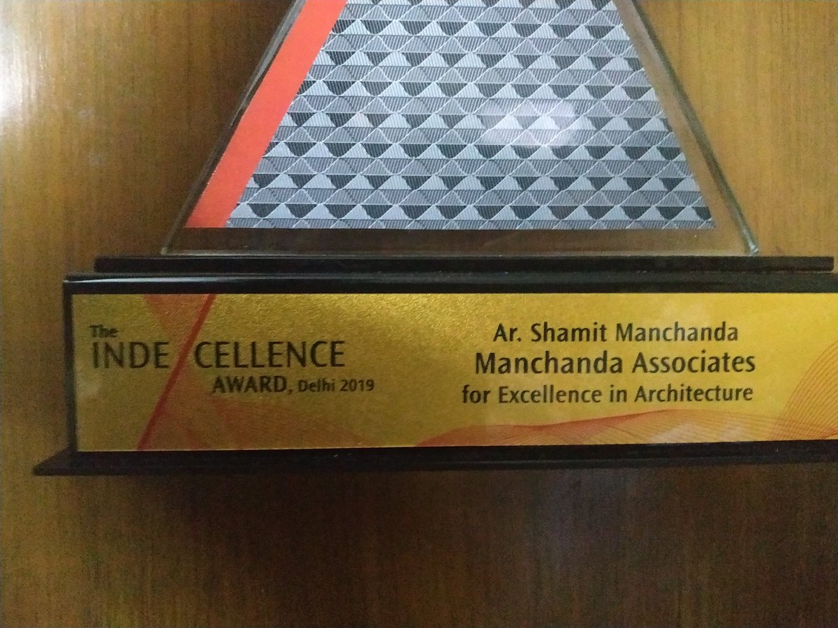 Manchanda_Arch's tweet photo. Manchanda Associates being awarded for Excellence in Architecture - IndExcellence Award 
Thank you IFJ / INDEX Media for the recognition and a great evening. 

Congratulations to all other awardees as well. https://t.co/n8wjdFZWMt