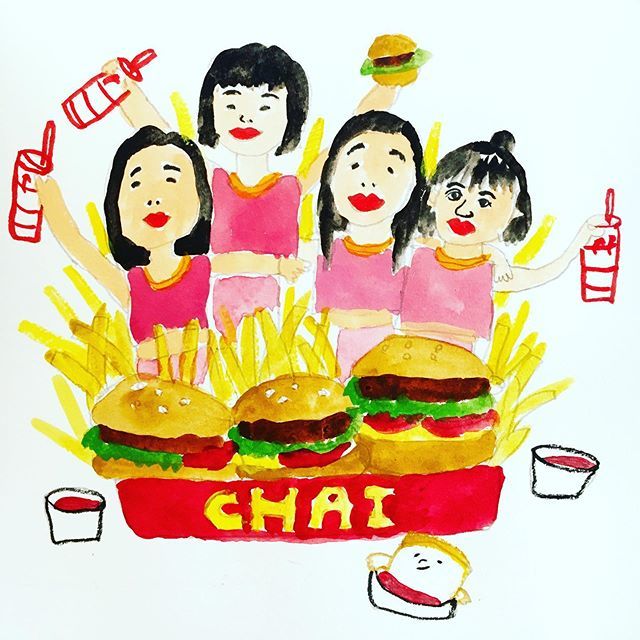 mr_okomeman's tweet photo. @chaiofficialjpn @chai_yuuki @chaimana3333 @innout #chai #neoかわいい #neocute #コンプレックスはアートなり #innout #hamburger #neokawaii #la #plainbreadman #plainbread #art #illust #illustration #drawing #イラスト #絵 #落書き #chaiband #complexesareart https://t.co/gu6Yu5tAJq https://t.co/nNW5lOcbxY