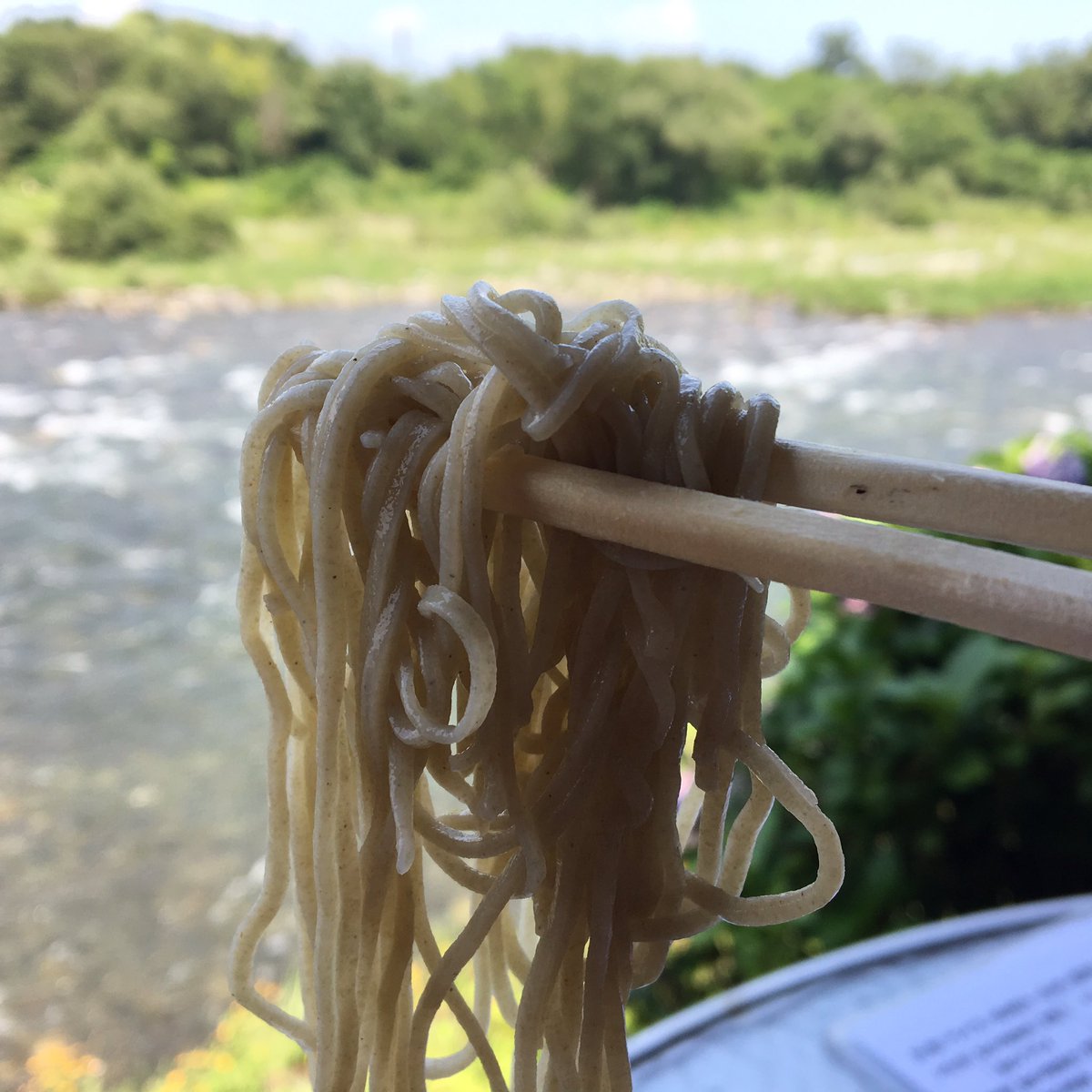 たーちゅー 今日のお昼は近所の鬼怒川沿いにある 青木屋 にて 蕎麦と鮎の塩焼き テラス席で川のせせらぎを聞きながら 蕎麦 そば ソバ もり蕎麦 もりそば 盛りそば 鮎 鮎の塩焼き 塩焼き 蕎麦屋 そば屋 青木屋 鬼怒川 日光 T Co