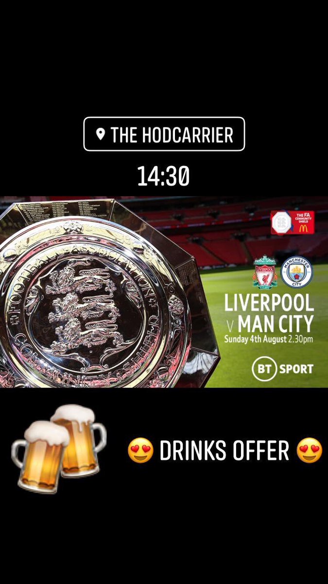 HodcarrierThe's tweet photo. @ManCity vs @LFC  today in the @HodcarrierThe 14:30
4 bottles of Coors Light or Budweiser for £6.00 14:30-17:30 https://t.co/ERnxPRgubi