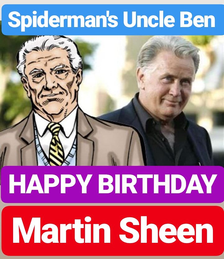 HAPPY BIRTHDAY 
Martin Sheen 