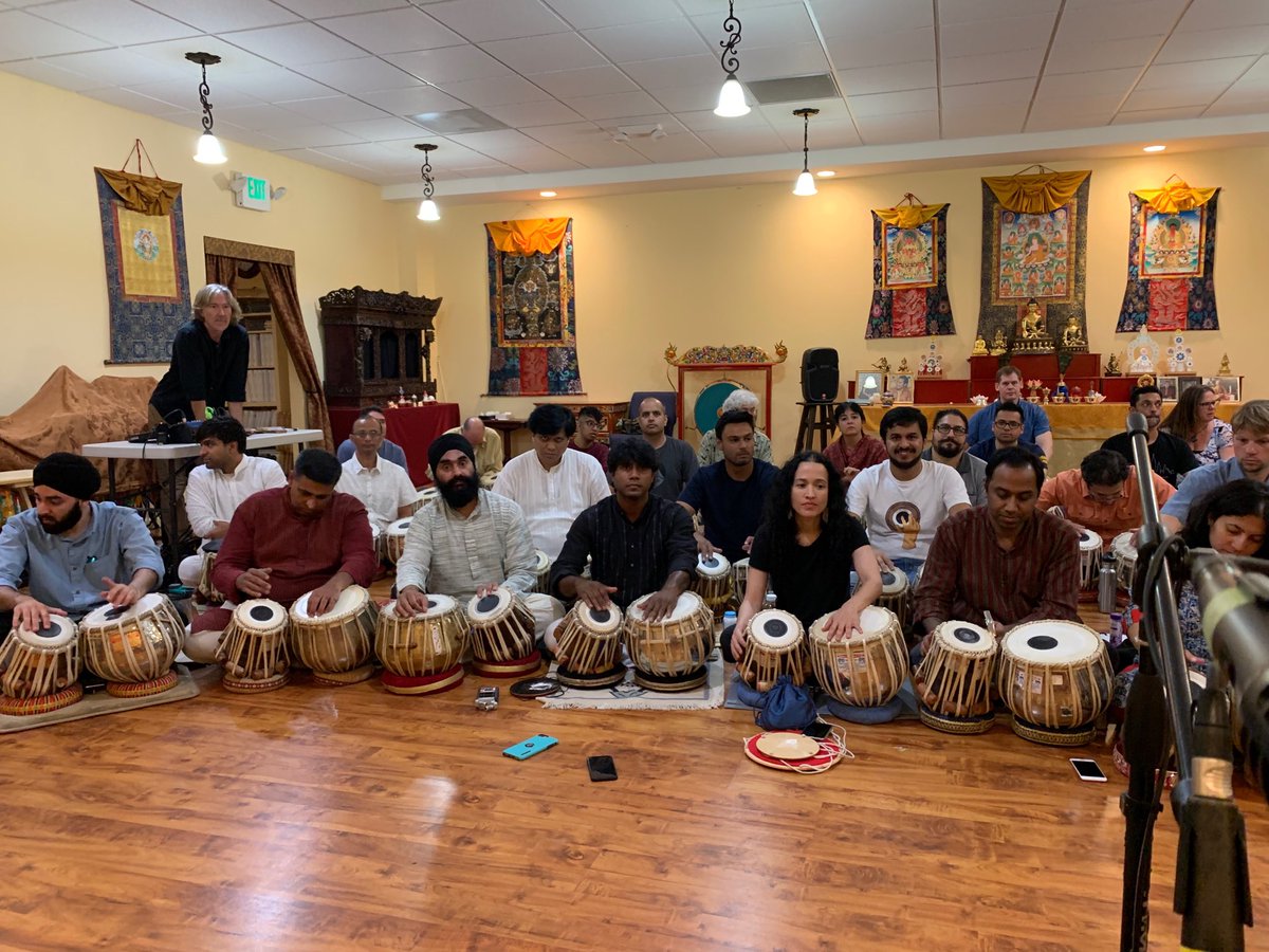 Workshop has begun, we are in tabla bliss, experiencing rhythm heaven 😊🙏🙏🙏