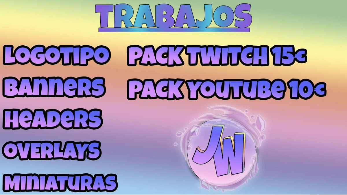 JustWolf20's tweet photo. ¡Actualización por mis trabajos! 😁
#Buscodiseñador #Buscogfx #GFXDesigner #designer
#Gaming #Esports #logodesigners #Bannersdesigners #Headerdesigner #Overlaydesigners #Miniaturedesigners #Packsmedia https://t.co/Hr9hCGVTsG