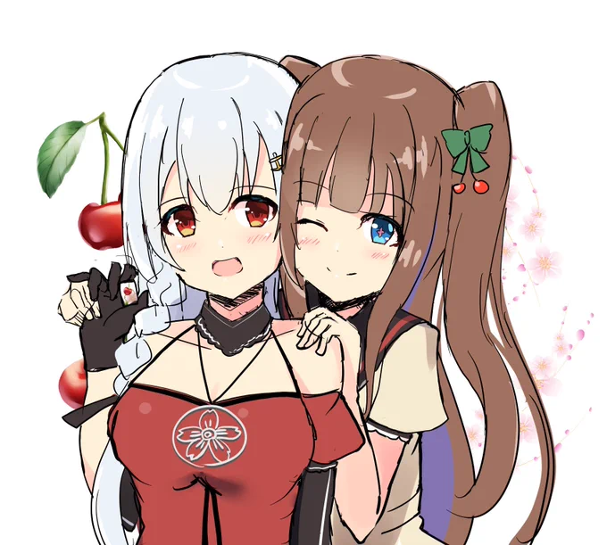 夜桜杯、この後すぐ!🌸🍒 #TamaArt #ちぇり絵 