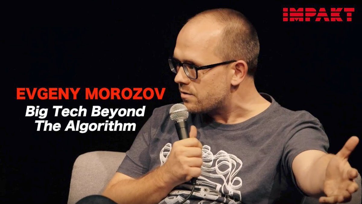 impaktnl's tweet photo. FROM THE ARCHIVE | Evgeny Morozov talks about the big tech that lies behind the algorithm and the interfaces we use daily.
▶�� https://t.co/2ZlRKKZscm #impakt2019 https://t.co/CJ9qlwKxuS