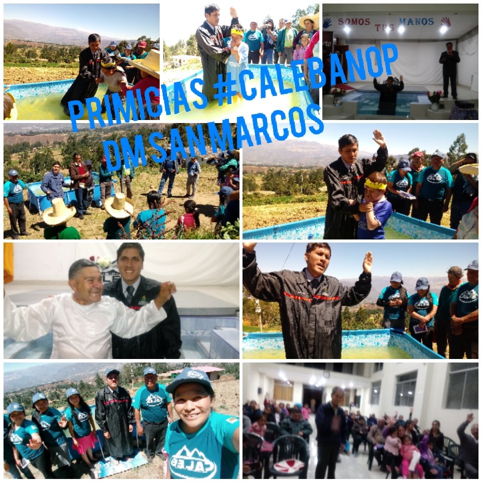 PrAbnerSanchez's tweet photo. ¡Sábado de Bendición! Gratitud a Dios y a los Calebs de Huamachuco B y El Milagro, quienes dejaron huella de Amor, Servicio, Humildad y sobre todo compartieron Esperanza en San Marcos👏
👉 20 personas entregaron su vida a Dios 💪
#CalebANoP2019 #SomosTusManos #DMSanMarcos https://t.co/WCDh8KF3bf
