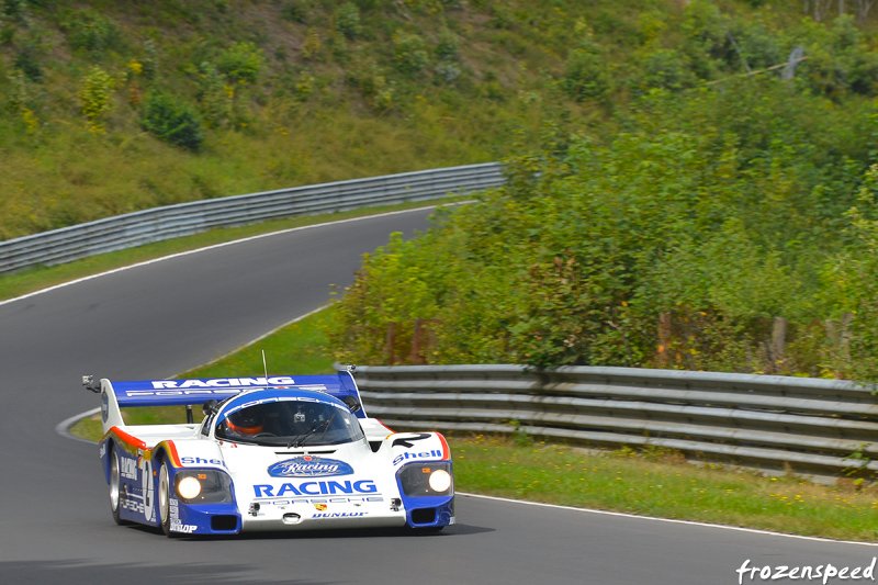Frozenspeed's tweet photo. Watching the Eifelblitz E46 M3 GTR blasting by at Kesselchen yesterday strongly reminded me of Derek Bell driving his 956 again in 2013. Special moments! https://t.co/0ICmv3bwlP