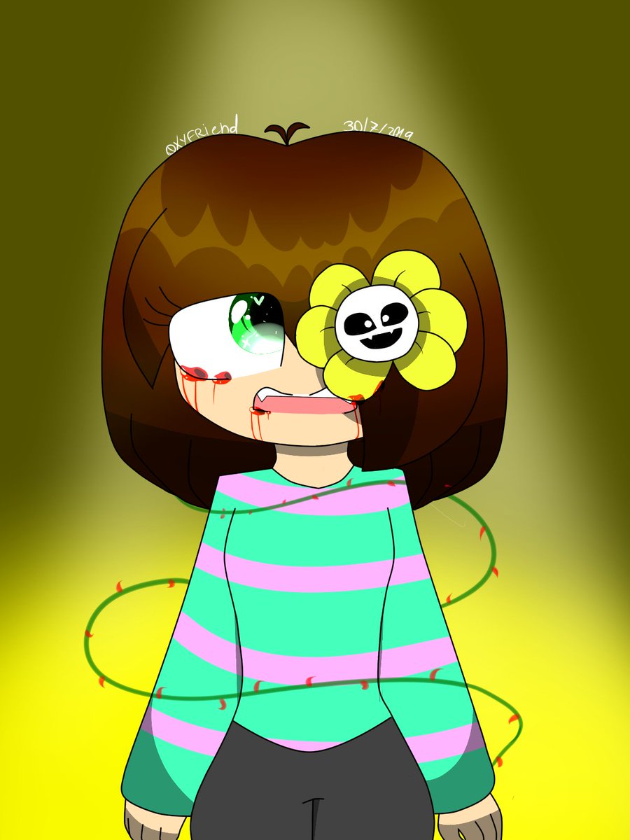 eevee_fox's tweet image. Undertale oc :&quot;) #undertale #undertaleoc #flowey #oc #draw #tobyfox