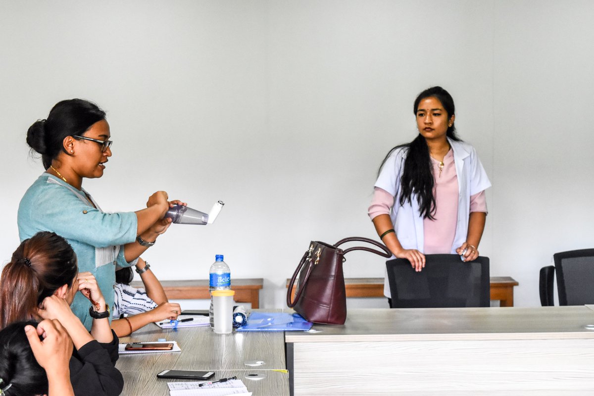 NepalLungGCRF's tweet photo. Thanks to those attending one of the 2 workshop days. One for nursing staff at #Dhulikhel and one for the outreach teams. @dhcommunitydept #COPD #GCRF https://t.co/pzUKhi6kK8