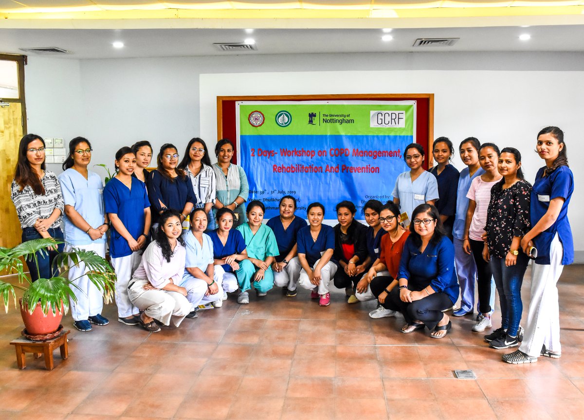 NepalLungGCRF's tweet photo. Thanks to those attending one of the 2 workshop days. One for nursing staff at #Dhulikhel and one for the outreach teams. @dhcommunitydept #COPD #GCRF https://t.co/pzUKhi6kK8