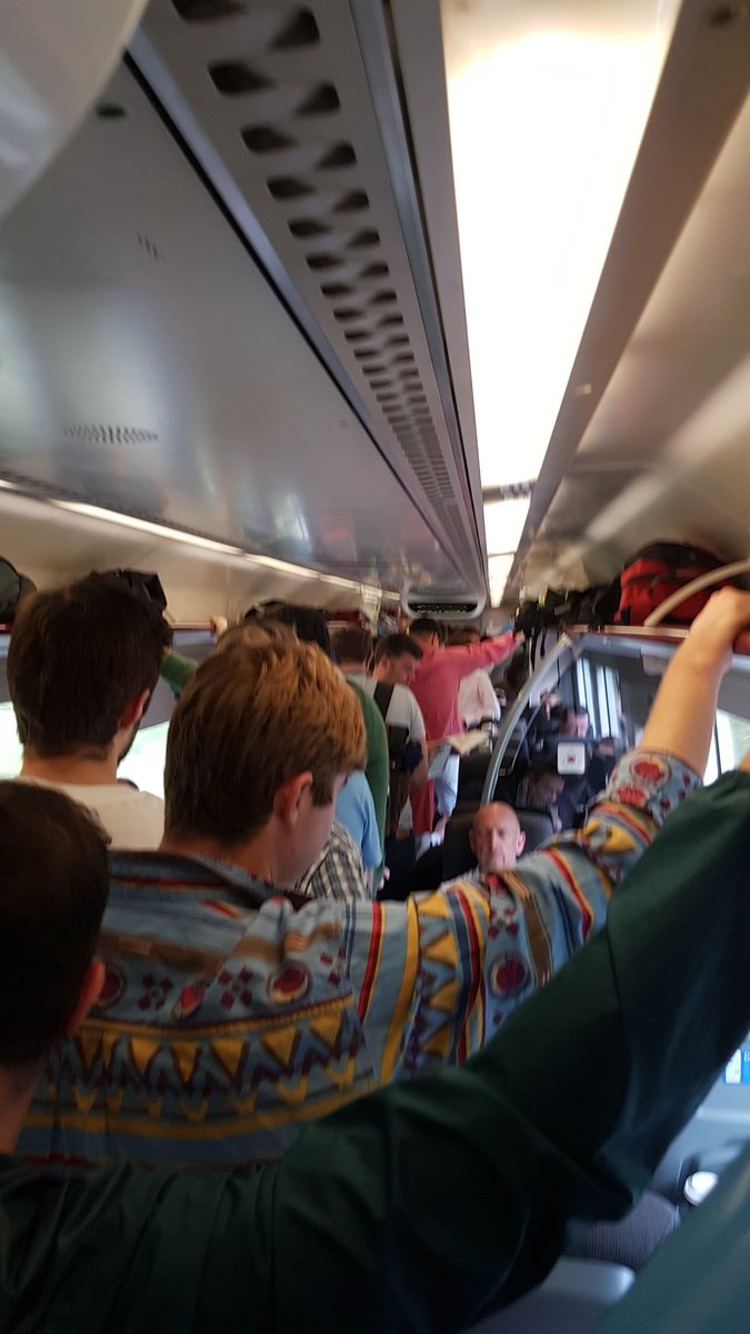 auldentheeducat's tweet photo. @chilternrailway just a little thought about travel to ashes match in Birmingham might have avoided this!! https://t.co/8DuhwrRmUG