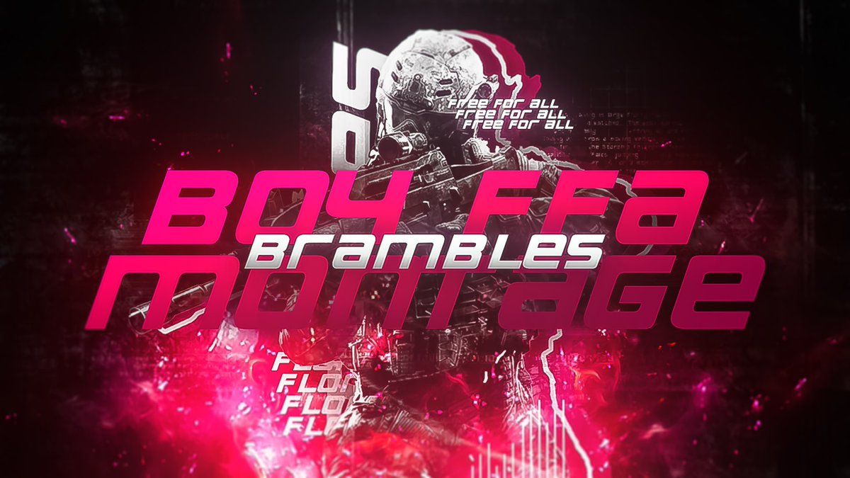 明日20時にBramblesのBo4 FFA Montageを公開します！
💐お楽しみに💐

Player Brambles
Editor A2
GFX でいりー