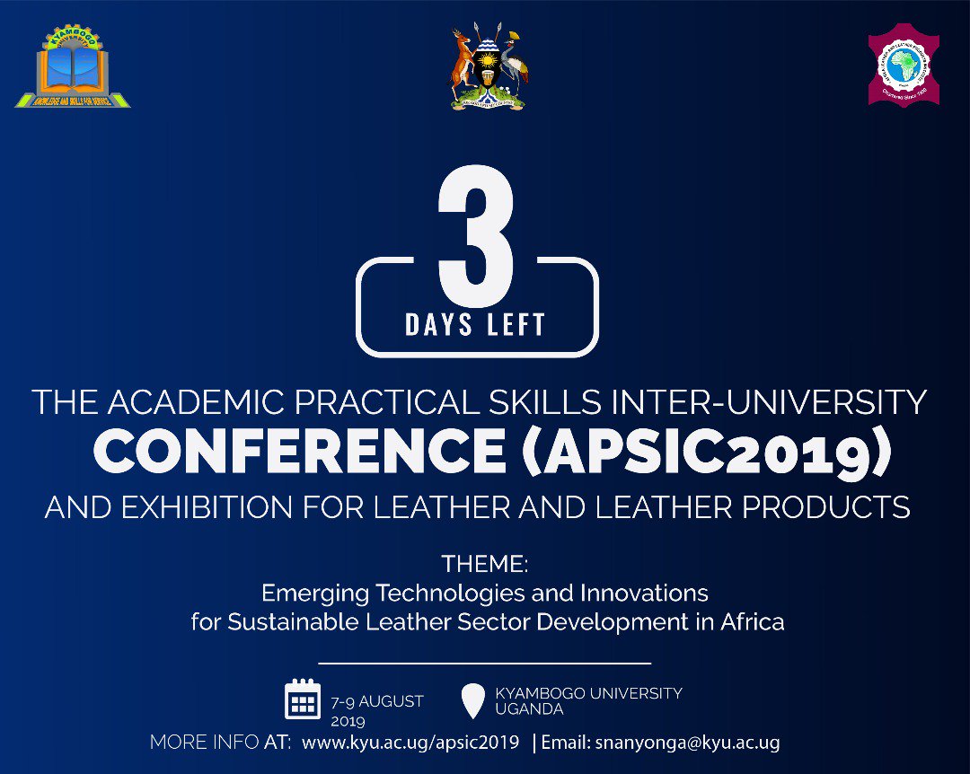 apsic2019's tweet photo. Long waited but finally here. Three days to go. Let's be there @mtic_uganda @kyambogou @MakerereU https://t.co/8DOSgcIlgJ