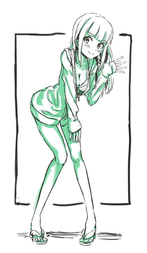 イラスト本に載せる予定のやつのラフ 