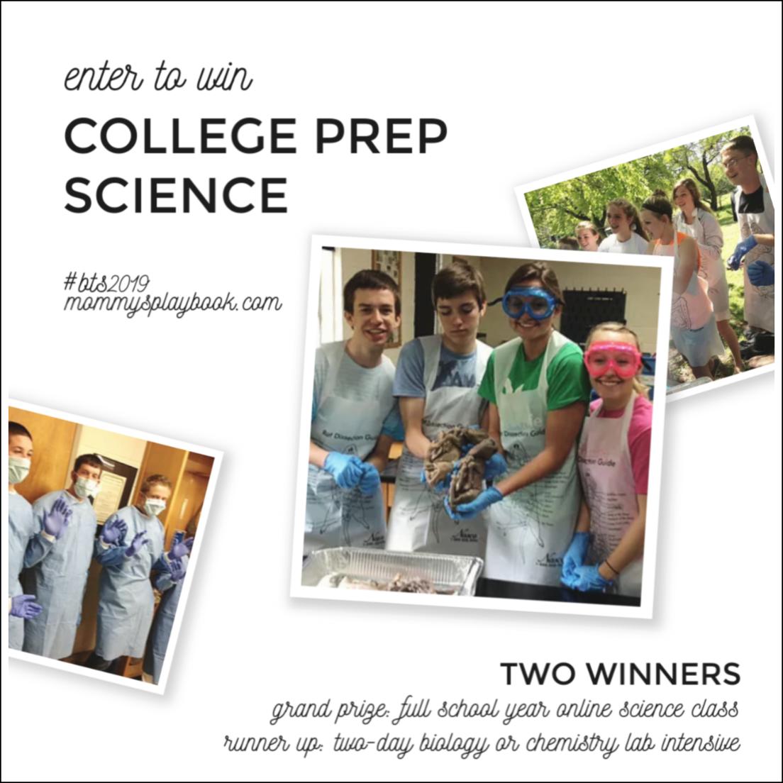 MommysPlaybook's tweet photo. [ad] #EntertoWin a Full Year of Homeschool Science Online Classes OR a 2-Day Science Lab Intensive from College Prep Science!

ENTER HERE: https://t.co/B5CwDD3WlF

#CollegePrepScience #HomeschoolScience #BacktoSchool #BTS2019 #Science #Biology #Chemistry #onlinelearning https://t.co/b4o0Q7aGfU