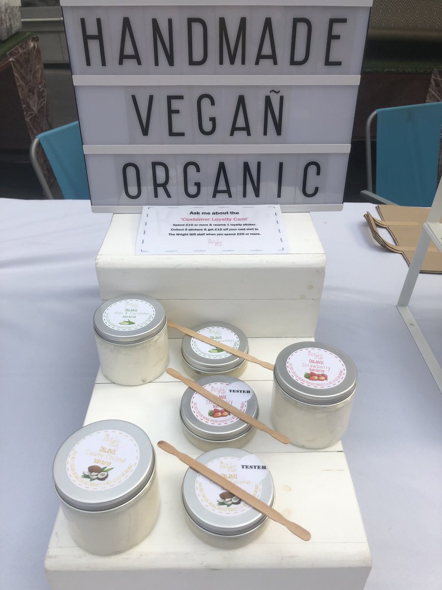 thewrightgift1's tweet photo. It’s the first Sunday in the month &amp; I’m back here at @altrinchammkt with my handmade vegan &amp; organic bath &amp; body products. Here until 4pm!! https://t.co/3GeF1Kqbuv