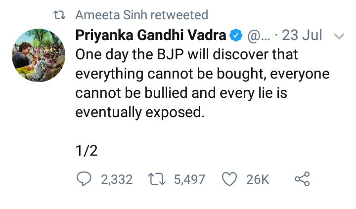 Prof_Sevak's tweet photo. @ameetasinh @BJP4India Please clean up your timeline. Else The Opportunism is glaring.
Sanjay Ameeta BJP (SAB) Ka Vikas.
#AIPC2 https://t.co/s7NWAT4YWX