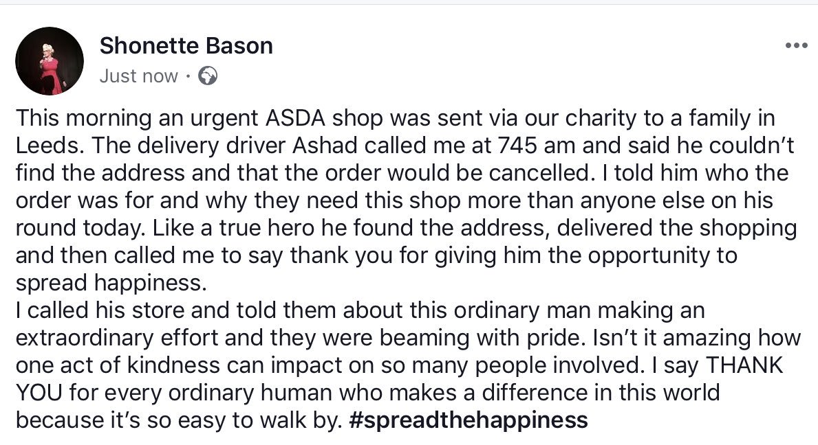This ASDA delivery driver is a everyday hero. <a href="/asda/">Asda</a> you should be so proud he works for you. #LEEDS